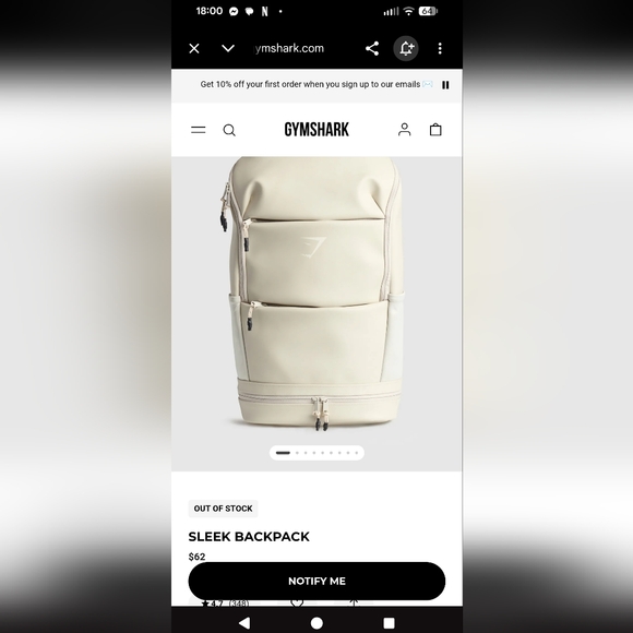 Gymshark Backpack - Picture 2 of 14